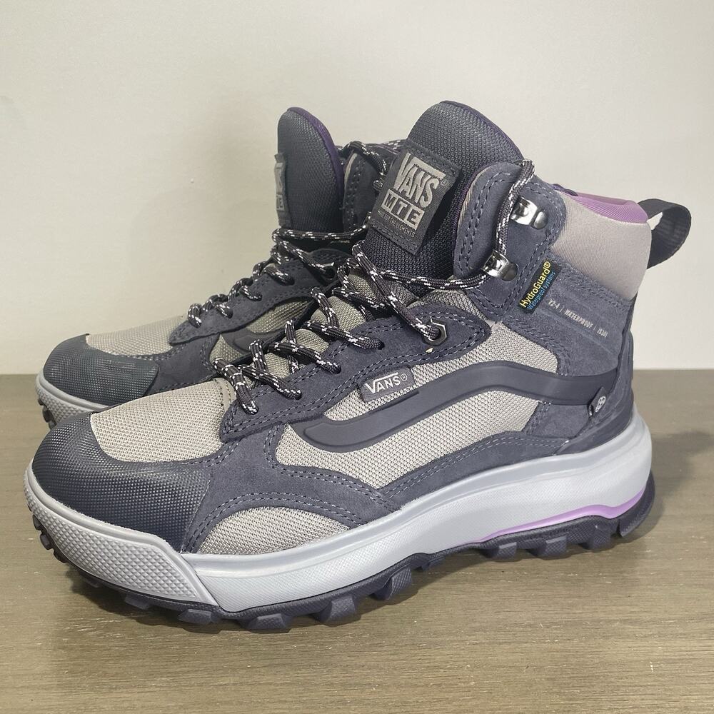 Vans Women’s Size 7.5 Boots NEW Waterproof MTE Crestline Gray Purple Hydroguard